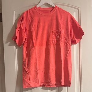 Vibrant Coral Men's Pocket Tee